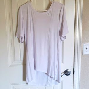 Large very j relaxed white tee.